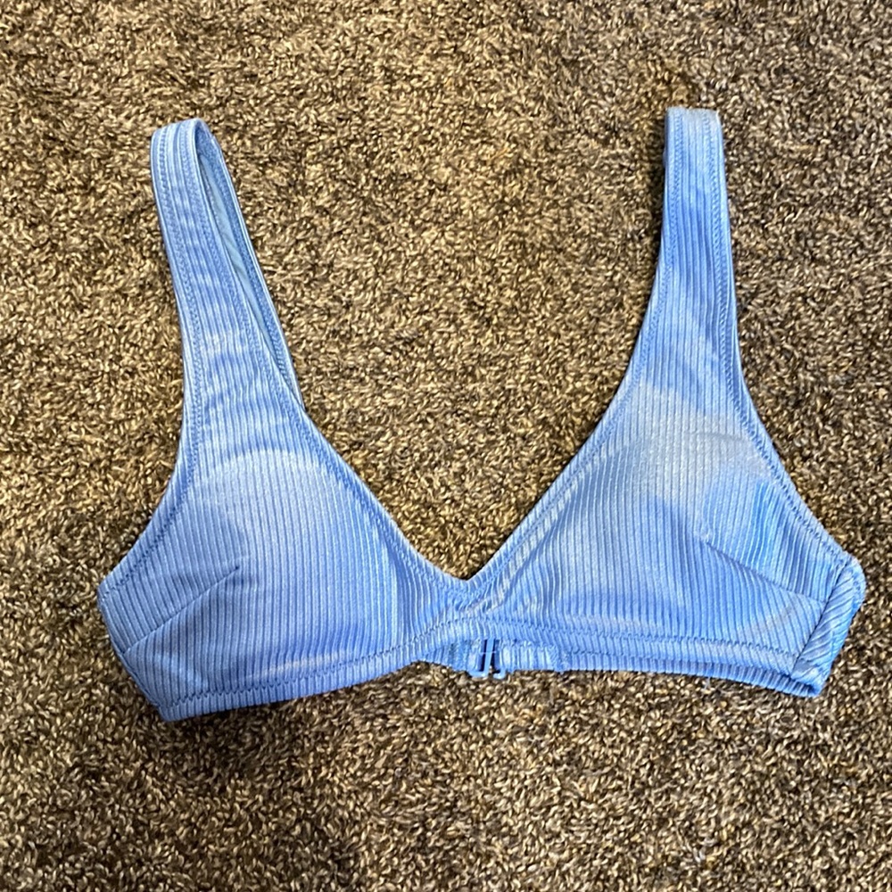 Arie size xs blue scoop bikini